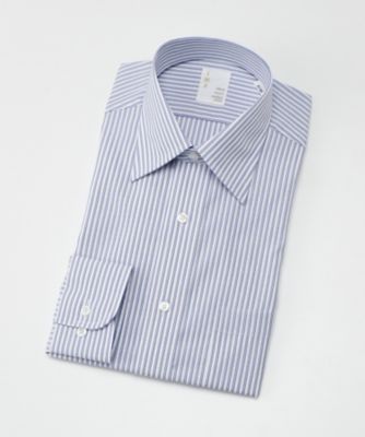＜イムズ/IMZ＞ 長袖ドレスシャツ/ストライプ/レギュラーカラー(ZMD711-450) 450・ブルー 【三越・伊勢丹/公式】