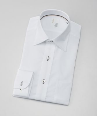 ＜イムズ/IMZ＞ 長袖ドレスシャツ/白ドビー/レギュラーカラー(ZMD712-200) 200・ホワイト 【三越・伊勢丹/公式】