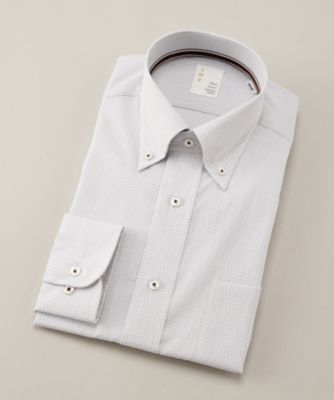 【SALE（三越）】＜イムズ/IMZ＞ 形態安定/ボタンダウン/チェック柄/長袖ドレスシャツ(ZMD822-680) 【三越・伊勢丹/公式】