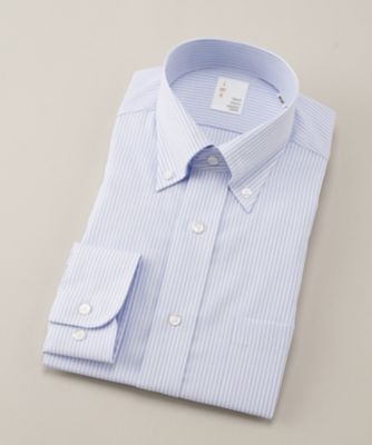 【SALE（三越）】＜イムズ/IMZ＞ 形態安定/ボタンダウン/ストライプ柄/長袖ドレスシャツ(ZMD823-450) 【三越・伊勢丹/公式】