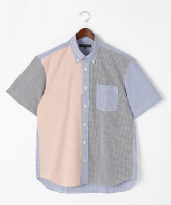 【SALE（伊勢丹）】 【S】【紳士大きいサイズ】半袖ボタンダウンシャツ(53911) ネイビー 【三越・伊勢丹/公式】