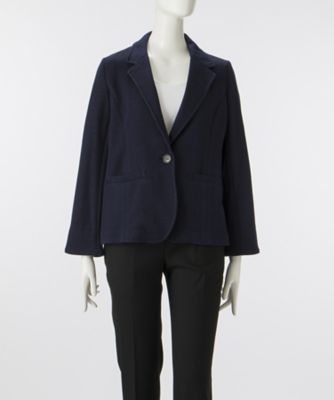 【SALE（伊勢丹）】 大きいサイズ &starf;<ヒロタ>Wフェイスジャケット(267523)(クローバー) ネイビーブルー 【三越・伊勢丹/公式】