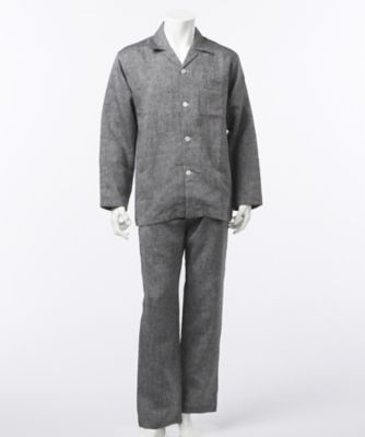 【SALE（三越）】＜コンフォートインデックス/COMFORT INDEX＞ 【S】長袖リネンテーラ-パジャマ(0845100) 99・ブラック 【三越・伊勢丹/公式】