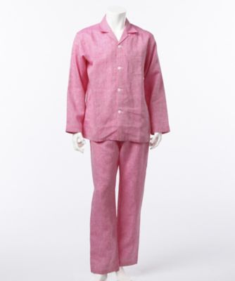 【SALE（三越）】＜コンフォートインデックス/COMFORT INDEX＞ 【S】長袖リネンテーラ-パジャマ(0845100) 74・レッド 【三越・伊勢丹/公式】