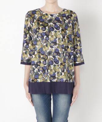 ＜ensuite＞ Winter Berryブラウス(5407320055) ネイビー(38) 【三越・伊勢丹/公式】