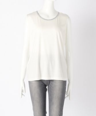 ＜ensuite＞ 大きいサイズ TEN COタンクトップ(5417370002)(クローバー) オフホワイト(91*) 【三越・伊勢丹/公式】