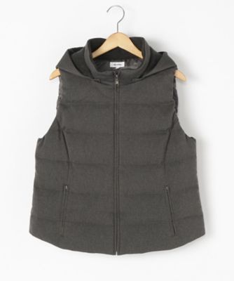 ＜ensuite＞ 大きいサイズ FORMOZA OXダウンベスト(5417404050)(クローバー) グレー(94*) 【三越・伊勢丹/公式】