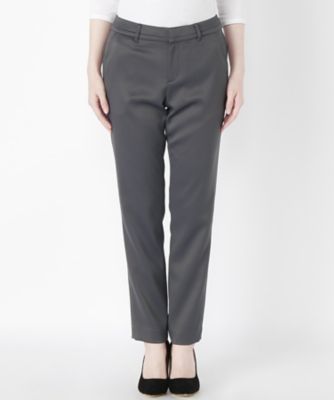 ＜ensuite＞ ダブルサテンパンツ(5407440065) D.グレー 【三越・伊勢丹/公式】