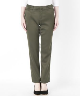 ＜ensuite＞ ダブルサテンパンツ(5407440065) グリーン 【三越・伊勢丹/公式】