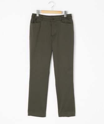 ＜ensuite＞ 大きいサイズ モッチリダブルサテンパンツ(5417440065)(クローバー) グリーン(47*) 【三越・伊勢丹/公式】