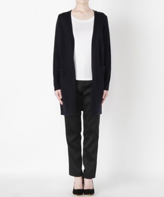 ＜ensuite＞ CASH WOOLニットロングカーディガン(5407460057) ネービー 【三越・伊勢丹/公式】