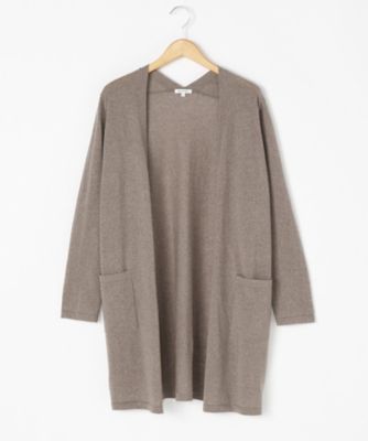 ＜ensuite＞ 大きいサイズ CASH WOOLニットロングカーディガン(5417460057)(クローバー) ブラウン(84*) 【三越・伊勢丹/公式】