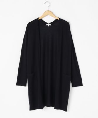 ＜ensuite＞ 大きいサイズ CASH WOOLニットロングカーディガン(5417460057)(クローバー) ネービー(39*) 【三越・伊勢丹/公式】