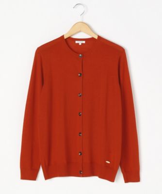 ＜ensuite＞ 大きいサイズ CASH WOOLニットカーディガン(5417460059)(クローバー) オレンジ(64*) 【三越・伊勢丹/公式】
