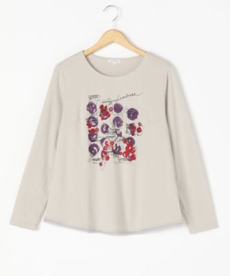 ＜ensuite＞ 大きいサイズ アルビニTシャツ(5417470064)(クローバー) グレー(92*) 【三越・伊勢丹/公式】