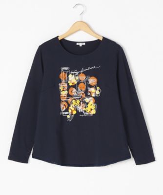 ＜ensuite＞ 大きいサイズ アルビニTシャツ(5417470064)(クローバー) ネービー(38*) 【三越・伊勢丹/公式】