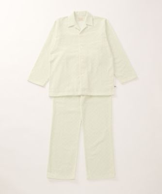 ＜コンフォートインデックス/COMFORT INDEX＞ 長袖テーラーパジャマ(0128457601) 44・グリーン 【三越・伊勢丹/公式】