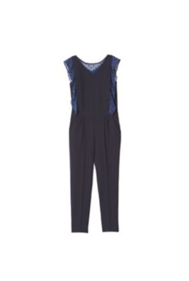 ＜Kaene＞ ドットシフォンオールインワン(001079) navy(2navy) 【三越・伊勢丹/公式】