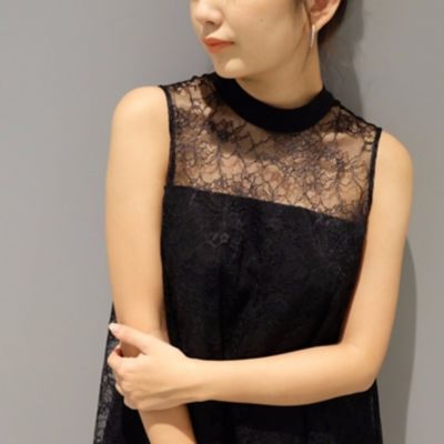 ＜Kaene＞ 総レースAラインワンピース(001399) black(3black) 【三越・伊勢丹/公式】