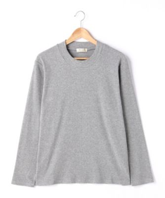 【SALE（伊勢丹）】＜サブストリート マイスタンダード/SAB STREET MY STANDARD＞ 大きいサイズ ワイドリブカット アンド ソーンプルオーバー(33-61-0223)(クローバー) グレー(10) 【三越・伊勢丹/公式】