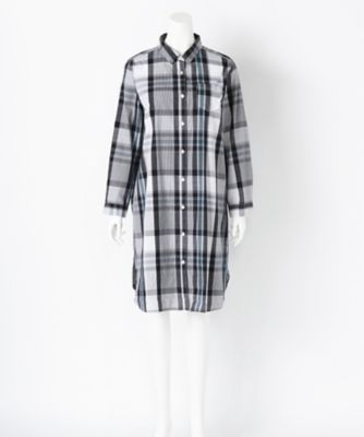 【SALE（伊勢丹）】＜サブストリート マイスタンダード/SAB STREET MY STANDARD＞ 大きいサイズ クレイジーチェックシャツワンピース(33-30-7597)(クローバー) ミドリ(63) 【三越・伊勢丹/公式】