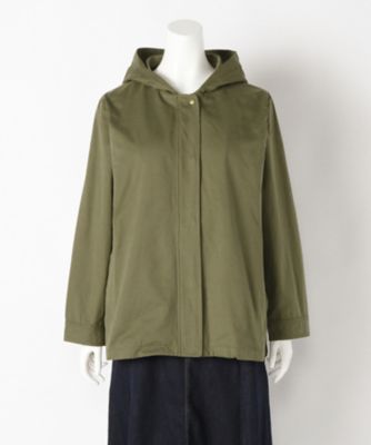 ＜サブストリート マイスタンダード/SAB STREET MY STANDARD＞ 大きいサイズ グログランコート(33-23-5148)(クローバープラス) カーキ(61) 【三越・伊勢丹/公式】