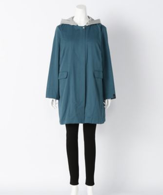 ＜サブストリート マイスタンダード/SAB STREET MY STANDARD＞ 大きいサイズ グログランコート(33-71-8818)(クローバープラス) アオ（41） 【三越・伊勢丹/公式】