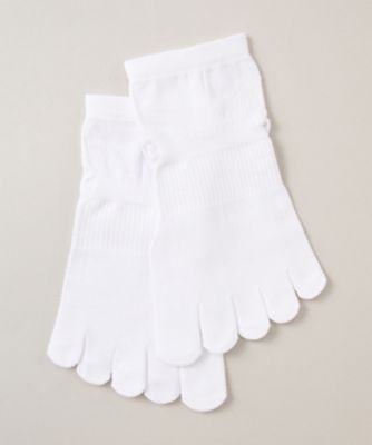 ＜アールエルソックス/RxL SOCKS＞ 5本指ソックス(TRR-120G) 白 【三越・伊勢丹/公式】