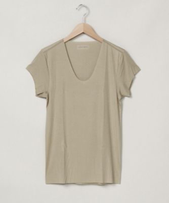 ＜イセタンメンズ/ISETAN MEN'S＞ 夏用/冷感素材/UネックTシャツ/カットオフ(DD3016) 44・スキンベージュ 【三越・伊勢丹/公式】