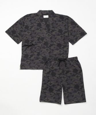 【SALE（三越）】＜コンフォートインデックス/COMFORT INDEX＞ 【S】カムフラ甚平(0129657911) 98・チャコール 【三越・伊勢丹/公式】