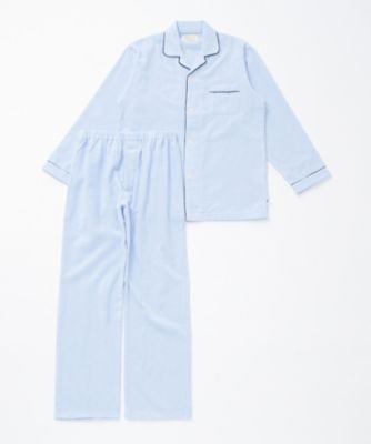 ＜コンフォートインデックス/COMFORT INDEX＞ 長袖テーラー パジャマ(0128456704) 33・ブルー 【三越・伊勢丹/公式】