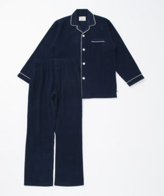 ＜コンフォートインデックス/COMFORT INDEX＞ 長袖テーラー パジャマ(0128456704) 39・ネイビー 【三越・伊勢丹/公式】