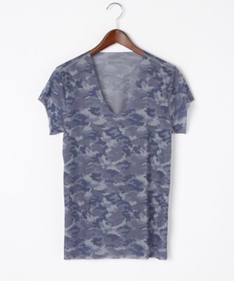 ＜シーク/SEEK＞ ▼夏用素材/メッシュ素材/UネックTシャツ(EE2516) 96・ブルーグレー 【三越・伊勢丹/公式】