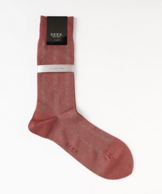 【SALE（三越）】＜シーク/SEEK＞ 【S】年間素材/レギュラーソックス(SXF039) 106・ローズレッド 【三越・伊勢丹/公式】