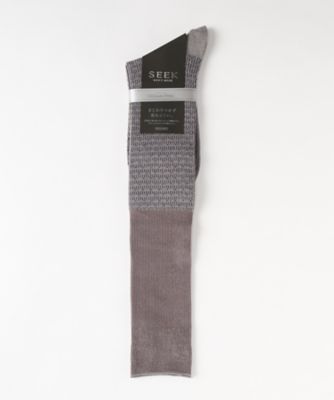 【SALE（三越）】＜シーク/SEEK＞ 【S】年間素材/ロングホーズ(SXF131) 12G・モクグレー 【三越・伊勢丹/公式】