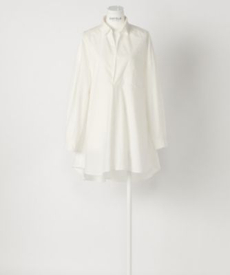 ＜エンフォルド/ENFOLD＞ タイプライターWashedフレアシャツ(300AS230-1370) WHT 【三越・伊勢丹/公式】