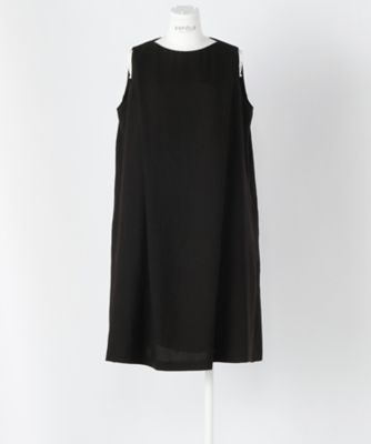 ＜エンフォルド/ENFOLD＞ リネンライクAラインドレス(300AS233-4510) BLK 【三越・伊勢丹/公式】
