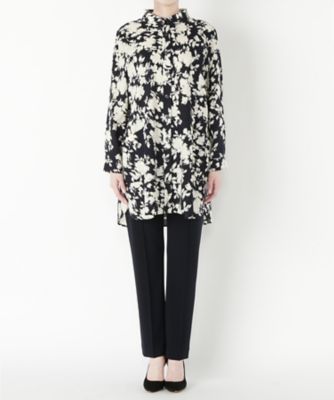 【SALE（三越）】＜るんびに＞ 衿付きロングブラウス(M17S03-N04F037) ミッドナイトブルー 【三越・伊勢丹/公式】