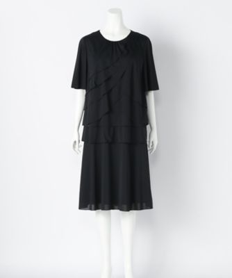 【SALE（伊勢丹）】＜ラ・デファンス/La Defence＞ 大きいサイズ ブラウス+スカートツーピース(110002001)(クローバープラス) クロ(05) 【三越・伊勢丹/公式】