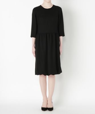 ＜モディファイ/Modify＞ ダブルツイルワンピース 543-52017 クロ 【三越・伊勢丹/公式】