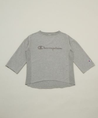 ＜Champion/チャンピオン＞ ウィメンズ Tシャツ(CW-L405) 070・オックスフォードグレー 【三越・伊勢丹/公式】