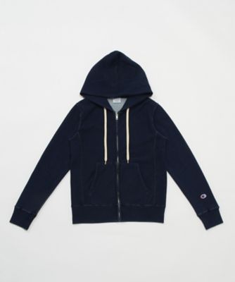 ＜Champion/チャンピオン＞ ウィメンズ ジップフードスウェットシャツ(CW-L112) 330・インディゴ 【三越・伊勢丹/公式】
