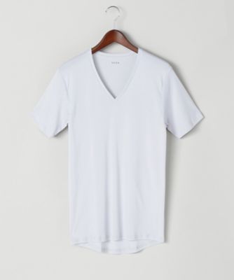 ＜シーク/SEEK＞ ▼VネックTシャツ(EE2914) 68・パールグレー 【三越・伊勢丹/公式】
