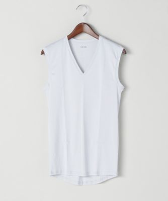 ＜シーク/SEEK＞ ▼Vネックスリーブレスシャツ(EE2918) 68・パールグレー 【三越・伊勢丹/公式】