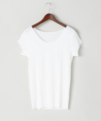 ＜シーク/SEEK＞ ▼ボートネックTシャツ(EE6512) 13・オフホワイト 【三越・伊勢丹/公式】