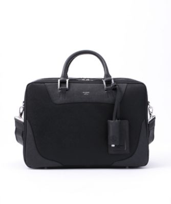 ＜ペッレ モルビダ/PELLE MORBIDA＞ ▼ブリーフバッグ(PMO-CA103) ブラックxブラック 【三越・伊勢丹/公式】