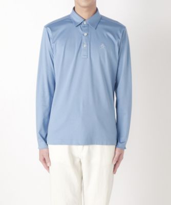 ＜マンシングウェア/Munsingwear＞ 長袖ポロシャツ(GWMJ101) M574・サックス 【三越・伊勢丹/公式】