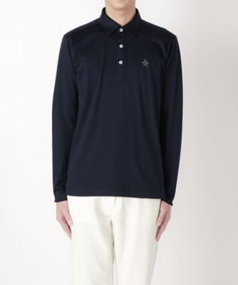 ＜マンシングウェア/Munsingwear＞ 長袖ポロシャツ(GWMJ101) M145・ネイビー 【三越・伊勢丹/公式】