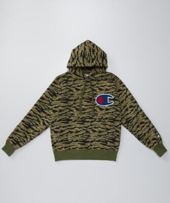 ＜Champion/チャンピオン＞ プルオーバーフーデッドスウェット(C3-G123) 540・グリーン 【三越・伊勢丹/公式】
