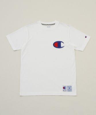 ＜Champion/チャンピオン＞ ビックロゴTシャツ(C3-F362) 010・ホワイト 【三越・伊勢丹/公式】